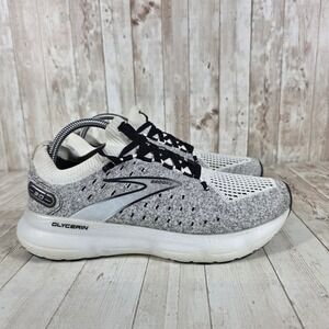 Brooks Glycerin 20 Mens Running Shoes Gray White Black Size 8 Medium D
